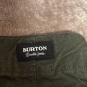 Burton Green Cargo Pants with Durable Fabric